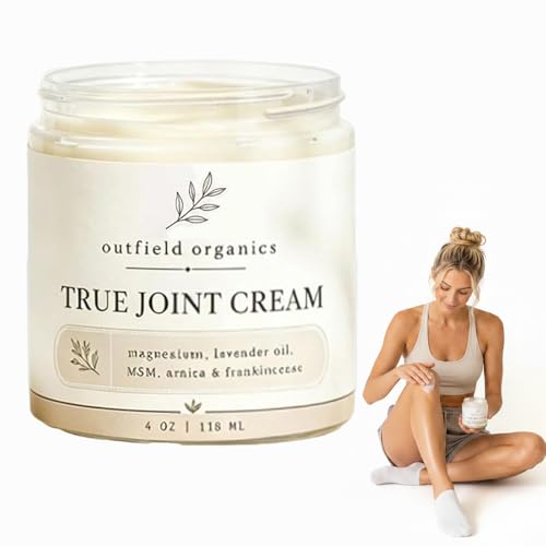 Outfield Organics 2026 Upgraded True Joint Cream Opical Body Cream for Shoulders Knees Elbows & Back Fast-Absorbing Moisturizing Massage Cream1 Bottle