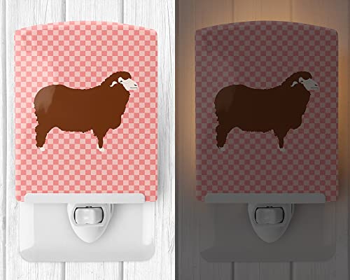 Lámpara de noche cerámica Cerdito Merino Rosa 6x4x3 miniatura 2