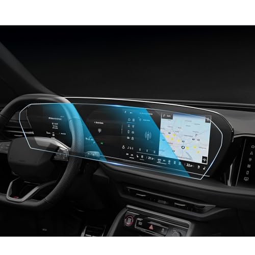 CDEFG For Audi Q5 (2026), Q6 etron (2025 2026) Screen Protector - 14.5 Inch Touchscreen & 11.9 Inch Instrument All-in-One 9H HD Tempered Glass - Q5 Q6 Accessories
