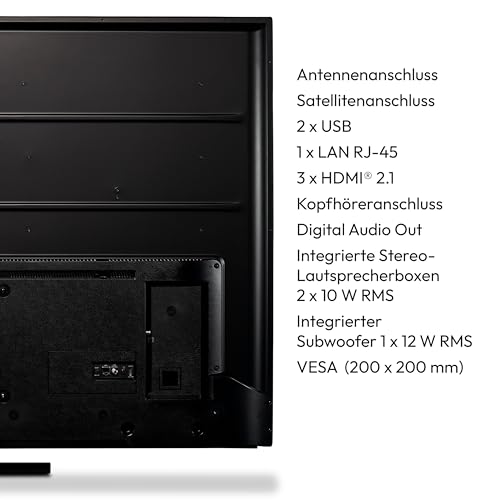 MEDION X15574 (MD 30987) 138,8 cm (55 Zoll) QLED Fernseher (Smart TV, 4K, Dolby Vision HDR, Dolby Atmos, Subwoofer, Netflix, Prime Video, PVR, Bluetooth, MEMC, Micro Dimming) – Bild 7