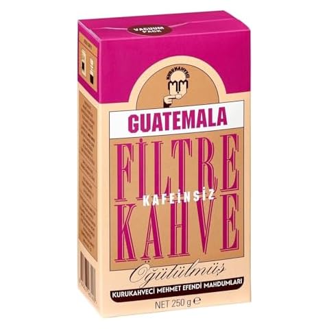 KURUKAHVECI MEHMET EFENDI Guatemala Decaffeinated Filter Coffee Freshly Ground Roasted Rich Aroma 8.8 Fl OZ Cover