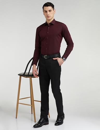 Image of Van Heusen Men's Cotton Slim Fit Solid Formal Shirt