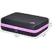 Essential Oil Carrying Organizer Storage Case for 70 Roller Bottles 5/10/15/20ml Small bottles with Free Writable Labels Opener Holds Purple-13.2