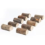 senover Rustic Real Wood Place Card Holders Table Numbers Holder Stand Memo Holder Card Photo Picture Note Clip Holders for Wedding Party Christmas Table Number Sign