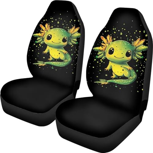 Housse de sieges auto Axolotl Vert : lot de 2 protections auto pour berline et camion