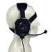 Bowman Evo III military headset With TCI Tactical PTT Z029,Tactical headphones,Anti noise headphones,Outdoor headphones,walkie talkie,hunting,Anti interference headphones(Black)