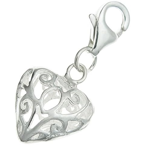 Dreambell Sterling Silver Filigree Dangle Charm Cover