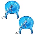 Hibbent 2 Pack Large 3-Inch Toilet Flapper Replacement Compatible with Gerber 99-788, Water Conserving Toilet Flappers for 3 Inch Flush Valves, Stainless Steel Chain, Easy to Install, Blue