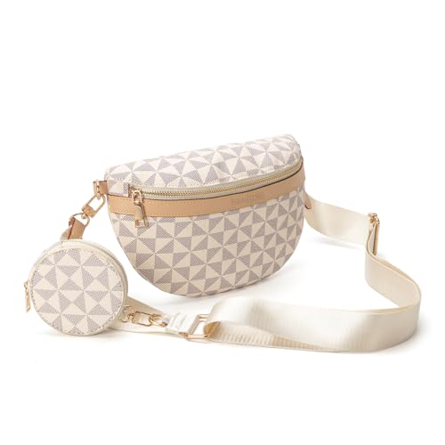 BANGDILS Bolso bandolera de piel sintética para mujer, bolso bandolera de piel sintética con correa ajustable, bolso bandolera, bolso bandolera a cuadros de moda para ir de compras a diario