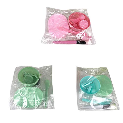 VONKY 9pcs / set Mulheres Mixing Bowl Set Meninas Pele Facial creme cuidado de mistura Tools Kit Bea