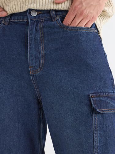 Image of Bewakoof Men's Baggy Fit Jeans