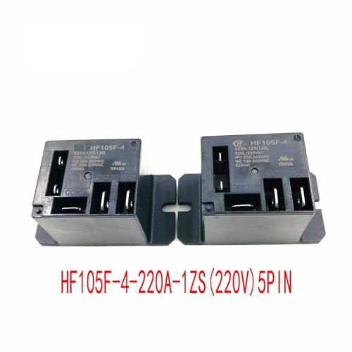 Relés HF105F-4-220A-1ZS conmutadores electromagnéticos de 5 piezas 2