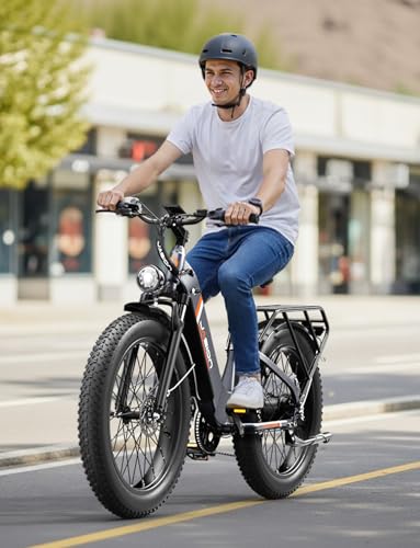 Jasion Thunder Electric Bike for Adults,1800W Peak,26''x 4''Fat Tire E Bikes,80 Miles with 864Wh Removable Battery Ebike, 30+MPH Max Speed Bicycles,Hydraulic Brakes,Front Suspension,Patent - image 8