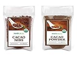 Healthworks Cacao Powder (32 Ounces / 2 Pounds) and Cacao Nibs Raw Organic (32 Ounces / 2 Pounds)