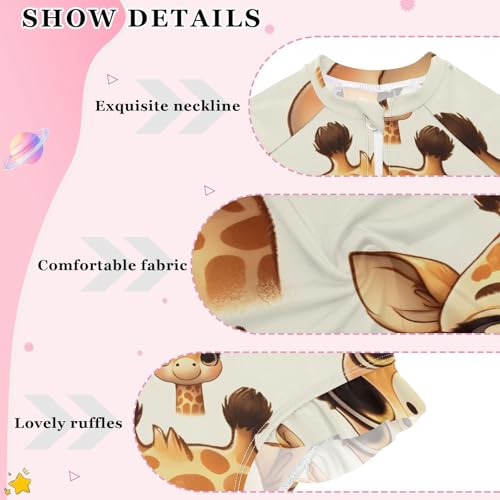 Image of Girls One Piece Swimsuits Long Sleeve Swimsuit Zipper Bathing Suits Swimwear