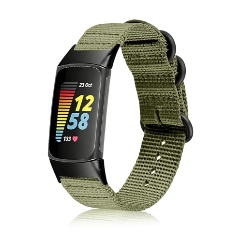 SUGARJAR �i�C�����r���v�o���h Fit bit Charge 6/5�Ή� ���� ���߉\ �ʋC�� �����p�X�|�[�c�X�g���b�v �X�e�����X�X�`�[�������O�N���X�v�t�� ���[�N�A�E�g&��������p ���f�B�[�X �����Y, �A�[�~�[�O���[��