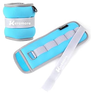 Ankle Weights, 1/2/3/4/5/6/8/10/12 LBS (1 Pair) Wrist Arm & Leg Weighted for Women Men Kids with Elongated Strap for Exercise, Fitness, Jogging, Aerobics, Yoga, Dancing and Physical Therapy