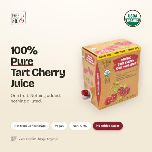 Image of Passion Bio Organic Tart Cherry Juice, Not From Concentrate, 101.4 fl oz