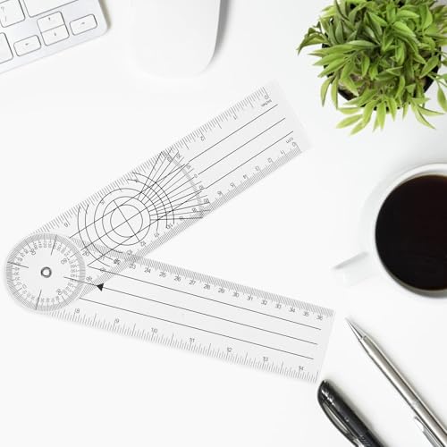 Juego de 4 Goniómetros de Plástico con Brazo Plegable 8 Pulgadas miniatura 5