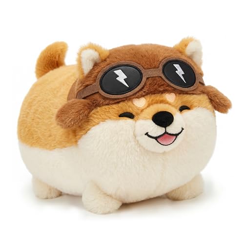 Image of Mewaii Dog Shiba Inu Plush Kawaii Plushies, Ultra-Soft Feel, 14 in