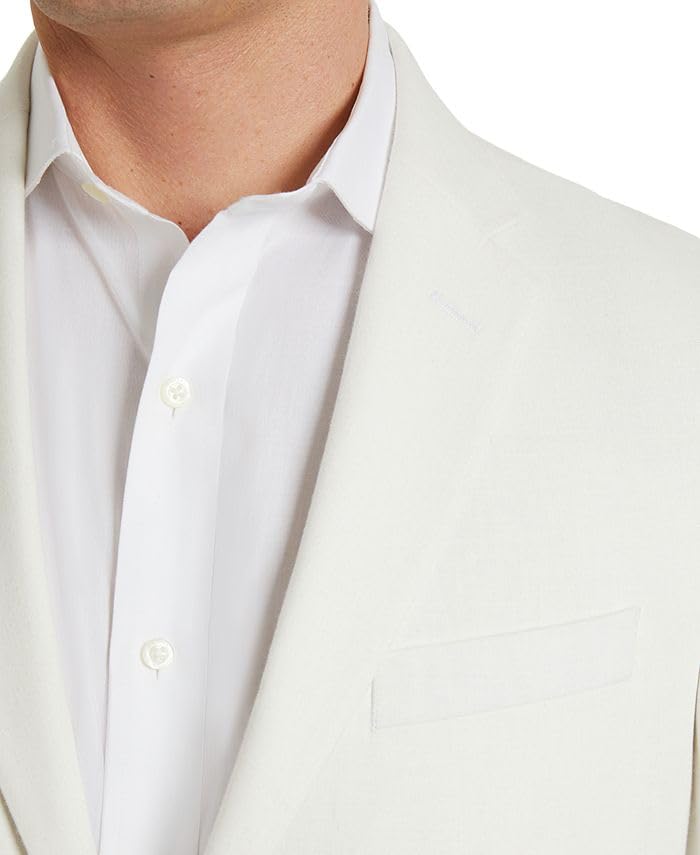 Kenneth Cole Reaction Mens Slim fit Suit Jacket Blazer 36 S Beige Solid Stretch4