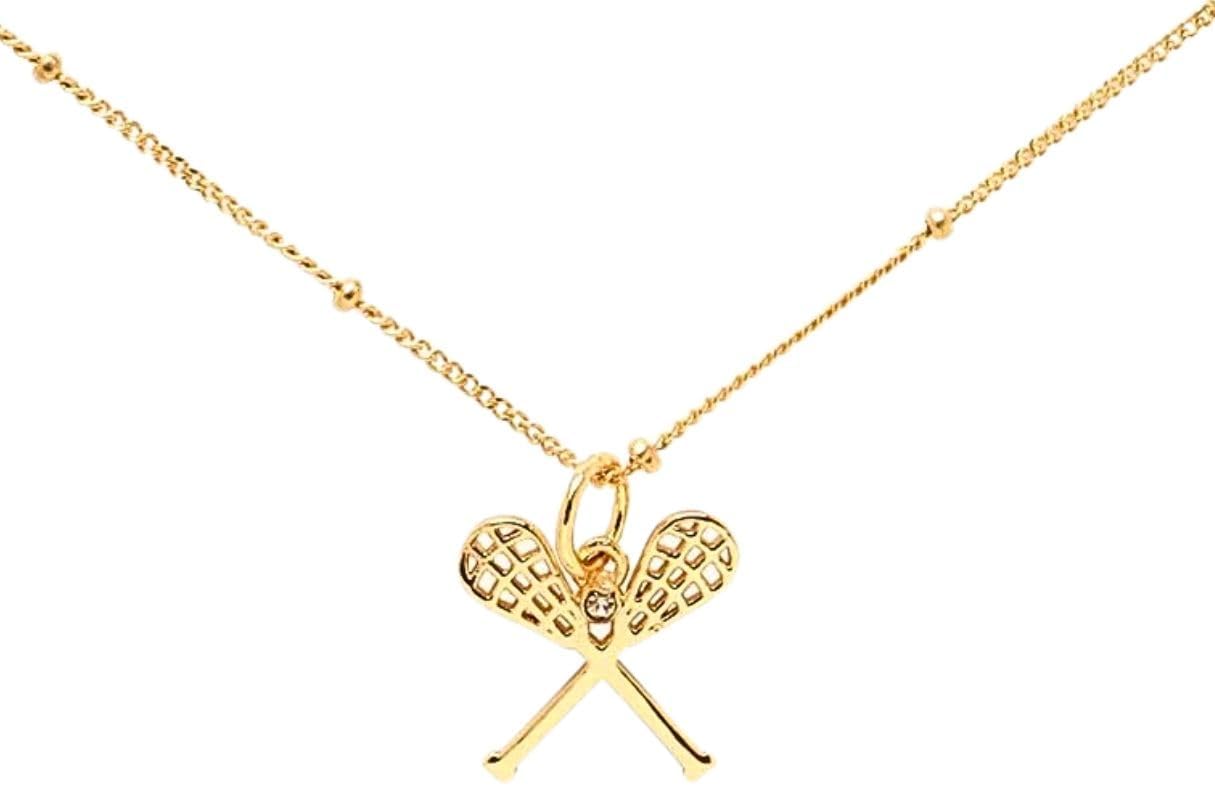 Chelsea Charles Lacrosse Charm Necklace for Women, Gift for LAX Players, Athletes, Teams, Coaches and Fans