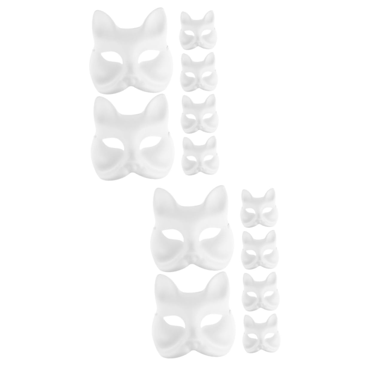 Cabilock 18 Pezzi Dipinta A Mano Maschera Maschera Di Halloween Vuota Per Cosplay Partito Maschere In Bianco ta Del Partito Fai Da Te Vuota Maschere Per