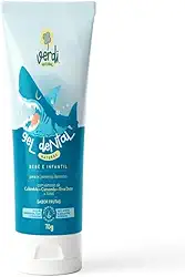 Gel Dental Natural Vegano Infantil e Bebê Verdi Natural 70g sem fluor Sabor Frutas