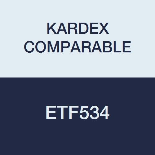 Kardex Compatible ETF534 End Tab Folder, No Fas, 11Pt Color Stock, Top and Side, A-Z Scale Printed on Tab, 11 3/4" x 9 1/2", 2-Ply, Orange, Pack of 100