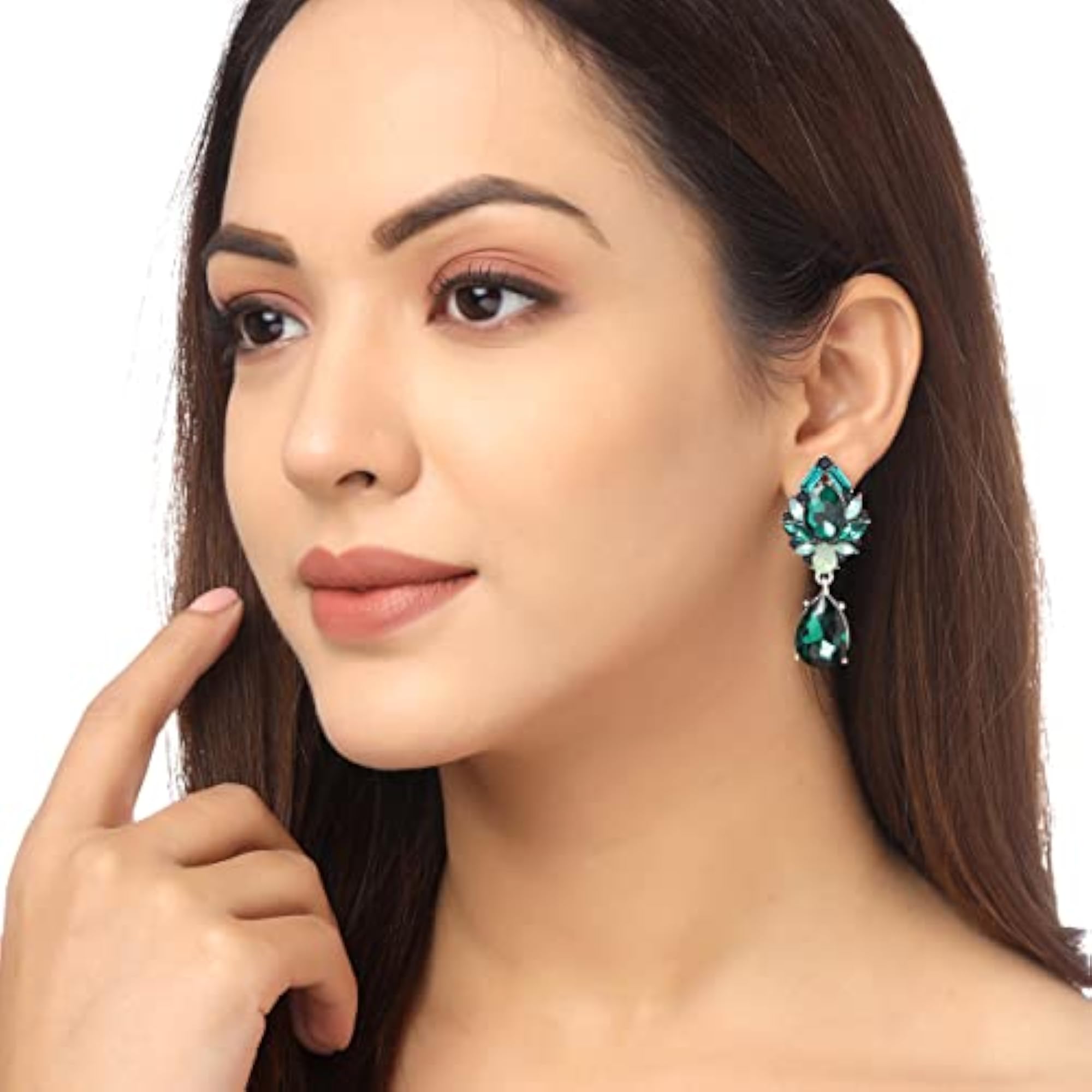 Crystal Tear Drop Earrings