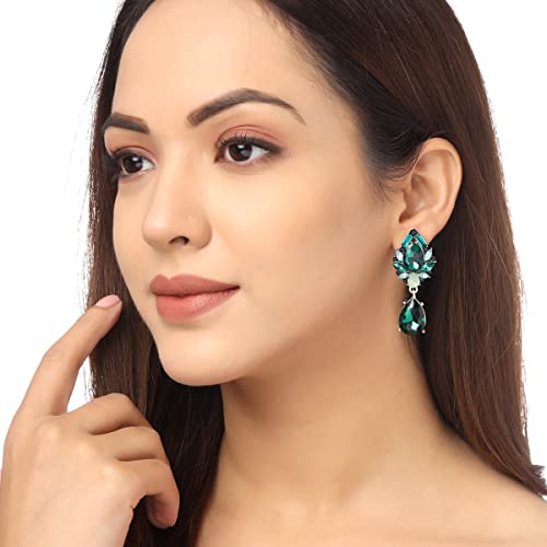 Crystal Tear Drop Earrings