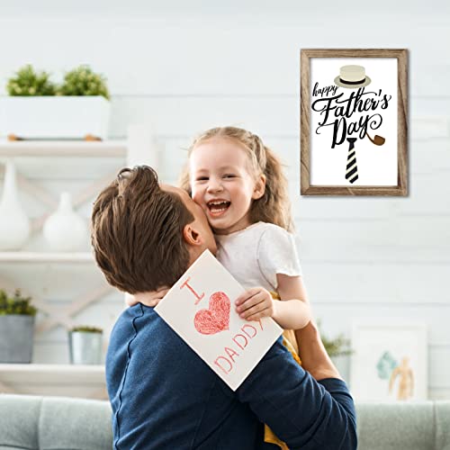 4Th Of July Poster With 13 Interchangeable Sayings Canvas Wall Art Farmhouse Picture With Solid Wood Frame - Wooden Framed Watercolor Painting Home Decor For Living Room 11" X 16" #TOP7