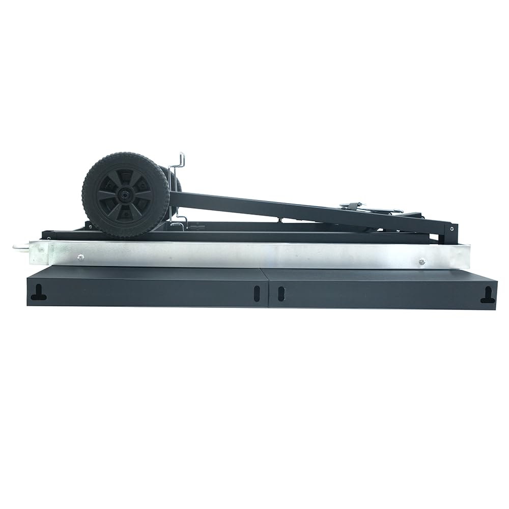 Thunderbay Carrito plegable para parrilla de 3 niveles, carrito de utilidad movible para preparar alimentos, mesa de horno de pizza, organizador de almacenamiento de herramientas de acero inoxidable