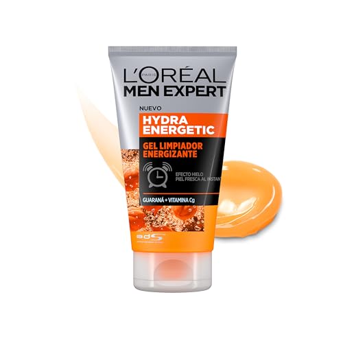 L'Oréal Men Expert Hydra Energetic Gel Limpiador Facial Energizante, 100ml