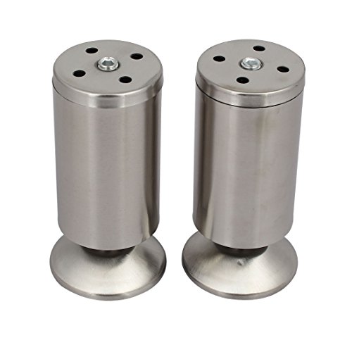 uxcell Household Furniture Sofa Cabinet 50mmx120mm Metal Adjustable Leg Feet 2pcs