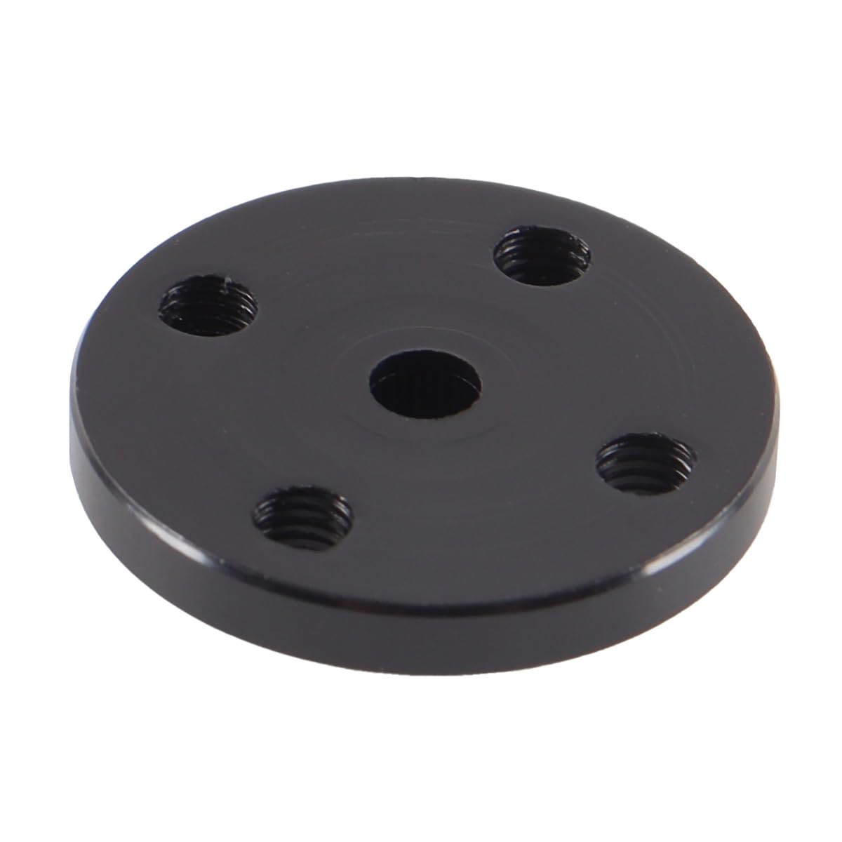 WANGCL 25T Servo Arm 5PCS 25T Round Type Horn Robot Aluminum Alloy CNC Standard Metal Rocker Servo Accessories Disc Steering Arm Black - Image 3