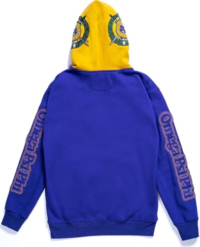 Legacy Tradition Omega Psi/Ψ Phi S1 Chenille Embroidered Hoodie [Purple] - ID#41392-139-33-0-04