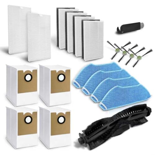Image of Replacement Parts Compatible with Lefant M2/M2S Pro M2 Plus Robot Vacuum,Roller Brush Filters Mop Pads Base Filters Dust Bags
