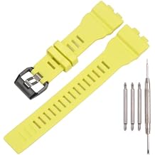 Resin Watch Strap Compatible with Casio G-Squad GBA-800 Mens GBD800 Watch Band Sport Waterproof Rubber Replacement Bracelet Watch Accessories