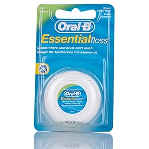 Oral-B Essentieel gewaxt mint floss, 50 m, Pack van 6