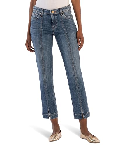 KUT from the Kloth Women's Stevie Straight Leg-Princess Seam at Frt W/Slit