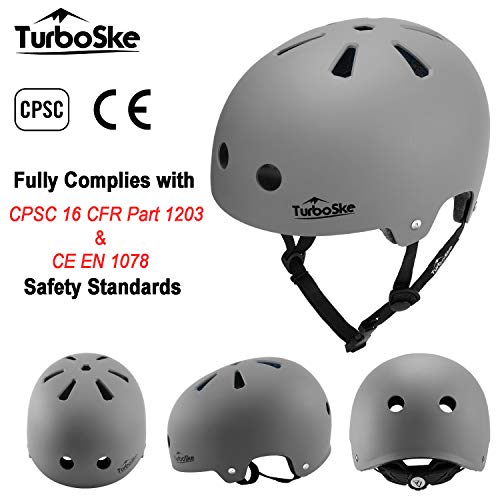 image for TurboSke Skateboard Helmet, BMX Helmet, Multi-Sport Helmet, Bike Helme