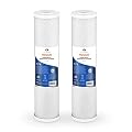 Aquaboon 5 Micron 20 x 4.5 Premium CTO Activated Carbon Water Filter Cartridge Replacement for Whole House Compatible with FC25B, EP-20BB, 2-PACK