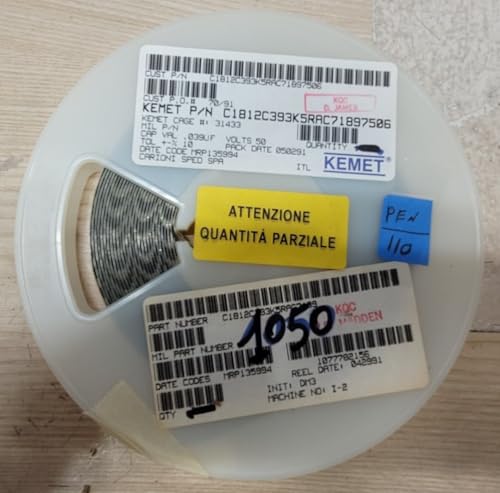 (1050 PCS) C1812C393K5RAC KEMET Compatible with CAP CER 0.039UF 50V X7R 1812
