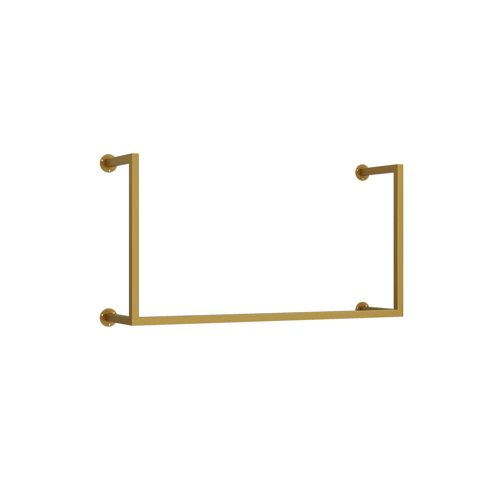 Porte-manteaux en métal or 150x80cm pour centre commercial et studio