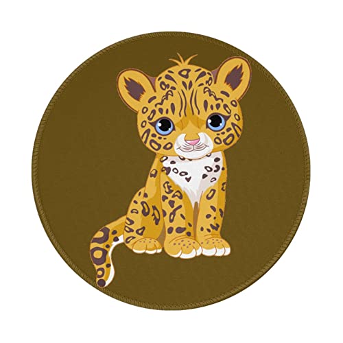 Tapis de souris bébé Jaguar mignon pour ordinateur à la maison