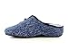 EMANUELA 2910 Blu Tulum Ciabatte Donna Made in Italy Zeppa 3,5 CM Lavabili in Lavatrice A 30° Blu 40