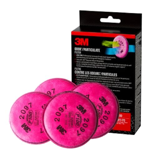 3M Performance P100 Particulate + Odor Filters, 2...