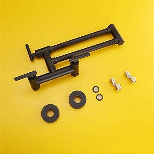 Robinet pot filler noir mat à double trou pour cuisine moderne - 4