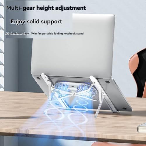 Soporte plegable para computadora portátil contra el calentamiento y dolor cervical 6